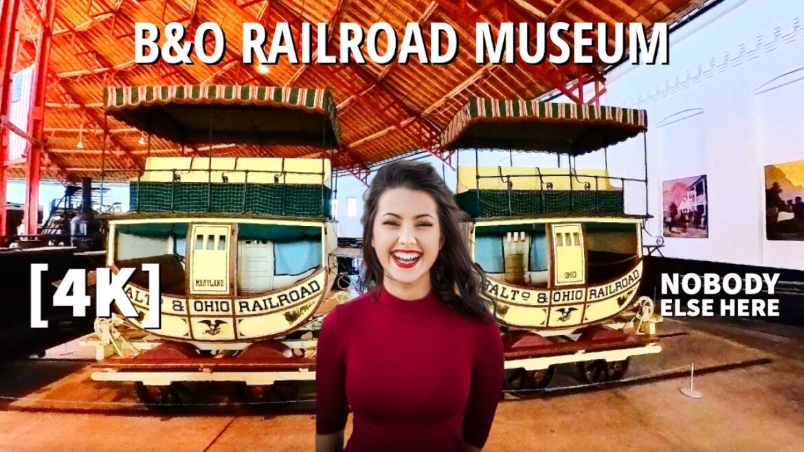 [4K] Once in a lifetime Tour through the B&O Railroad Museum in Baltimore
