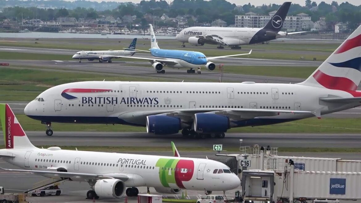 2 hours Boston Logan Airport ! ๐บ๐ธ Plane Spotting, RUSH HOUR, Heavy traffic Landing/ Take off 2 hours Boston Logan Airport ! ๐บ๐ธ Plane Spotting, RUSH HOUR, Heavy traffic Landing/ Take off