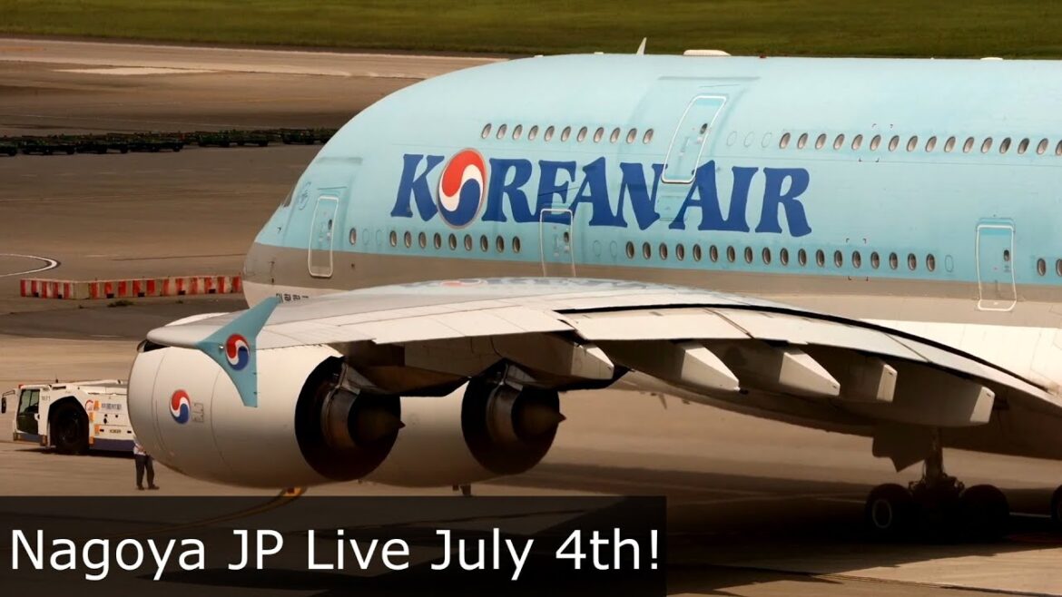Taipei Taoyuan Airport Korean Air A380 with ATC | Nagoya Japan (And other airports) coming July 4th