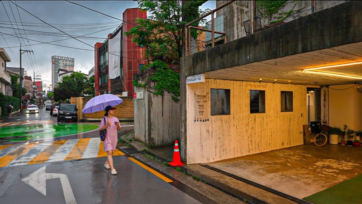 Summer Rain Seoul Yeonhui-dong Neighborhood | Travel Korea ASMR 4K HDR Summer Rain Seoul Yeonhui-dong Neighborhood | Travel Korea ASMR 4K HDR