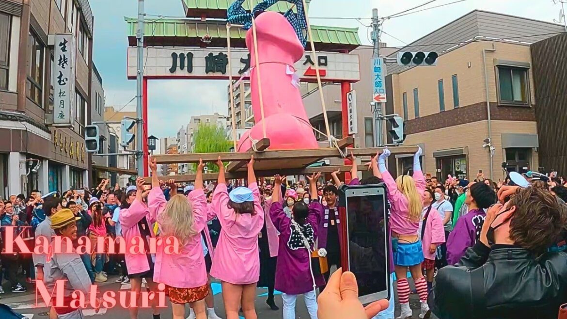 Kanamara Matsuri. Kanagawa walking tour. 7【4K】4.2023 Kanamara Matsuri. Kanagawa walking tour. 7【4K】4.2023