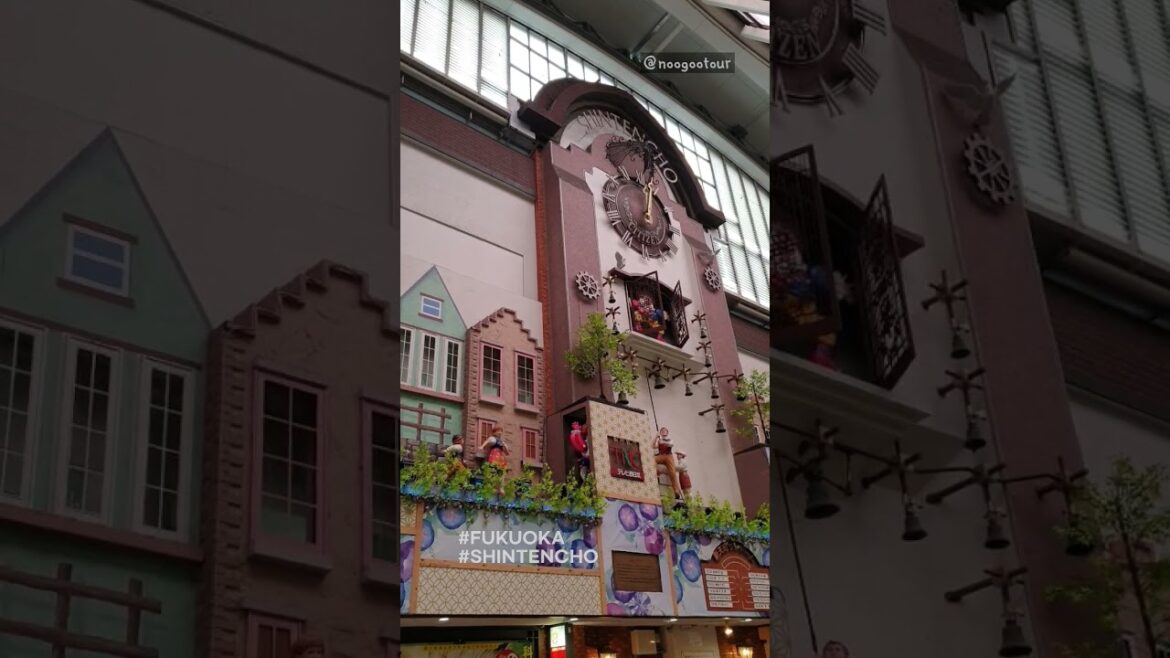후쿠오카 신텐쵸(shintencho) 쇼핑거리 시계탑 #후쿠오카여행 #일본여행 후쿠오카 신텐쵸(shintencho) 쇼핑거리 시계탑 #후쿠오카여행 #일본여행