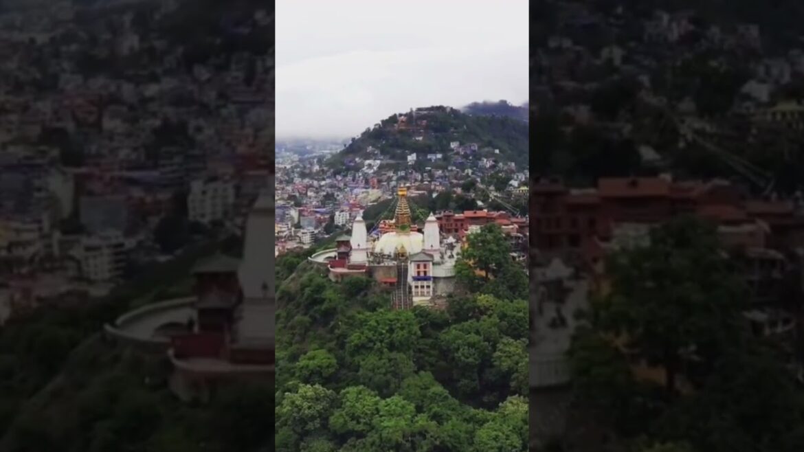 Drone View Of Swyambhunath, Kathmandu Nepal || travelfylife #travel #trending #ytshort Drone View Of Swyambhunath, Kathmandu Nepal || travelfylife #travel #trending #ytshort