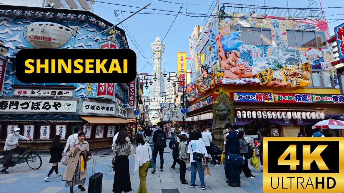 OSAKA, JAPAN 🇯🇵 [4K] Shinsekai Area — Walking Tour