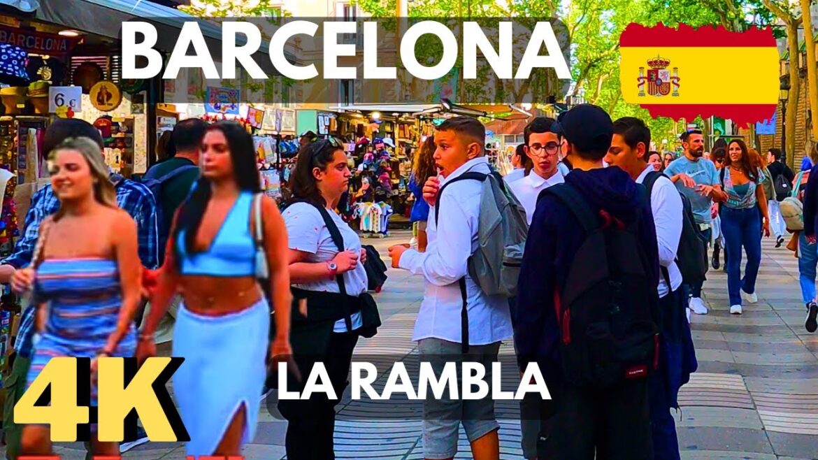 Walking on La Rambla, Barcelona, Spain, 4K #barcelona #barcelonalovers #city #spain #spaintravel Walking on La Rambla, Barcelona, Spain, 4K #barcelona #barcelonalovers #city #spain #spaintravel