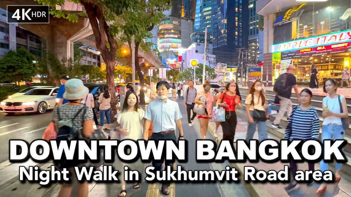 🇹🇭 4K HDR | Night Walk in Downtown Bangkok | Sukhumvit Road | Thailand 2023 🇹🇭 4K HDR | Night Walk in Downtown Bangkok | Sukhumvit Road | Thailand 2023