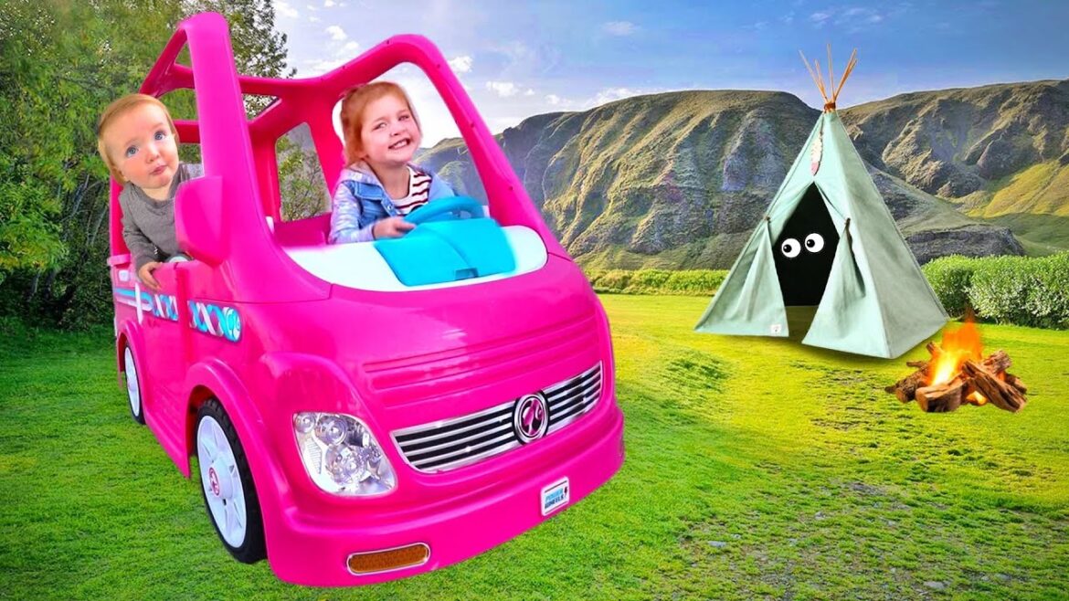 BACKYARD CAMPING!! Adley and Baby Niko ride the Barbie Dream Camper on the ULTIMATE Adventure! BACKYARD CAMPING!! Adley and Baby Niko ride the Barbie Dream Camper on the ULTIMATE Adventure!