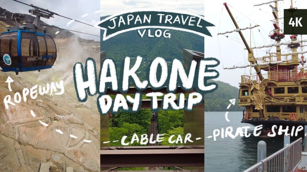 [Japan Travel Vlog] Hakone Day Trip Itinerary - Round Course Loop | Pirate Ship Cruise