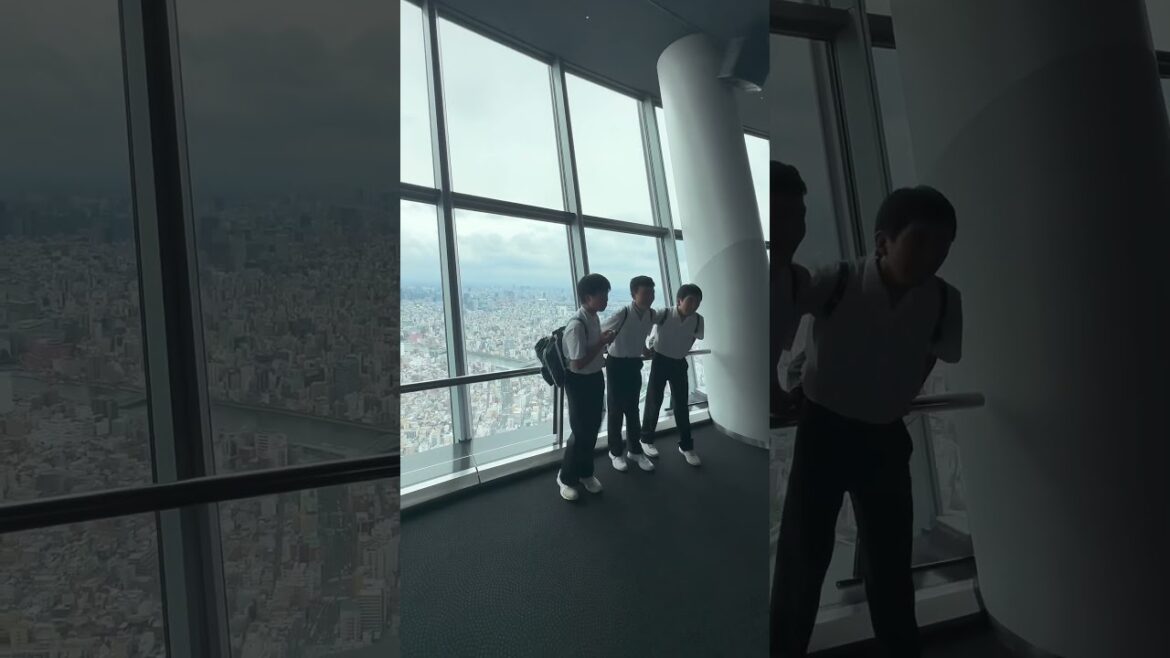 Japonya'nın en yüksek yerine çıktım TOKYO SKYTREE