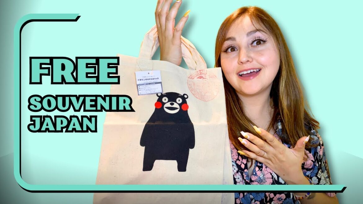 FREE canvas Bear bag Japan Souvenir Japanese Travel Blog Aeon Mall Tutorial Eki Stamp best gift