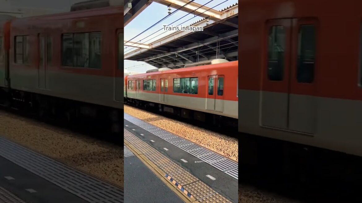 Trains in Japan #日本 #train #japanrailway #travel #city #railway #metrorail #japan #shorts #asia