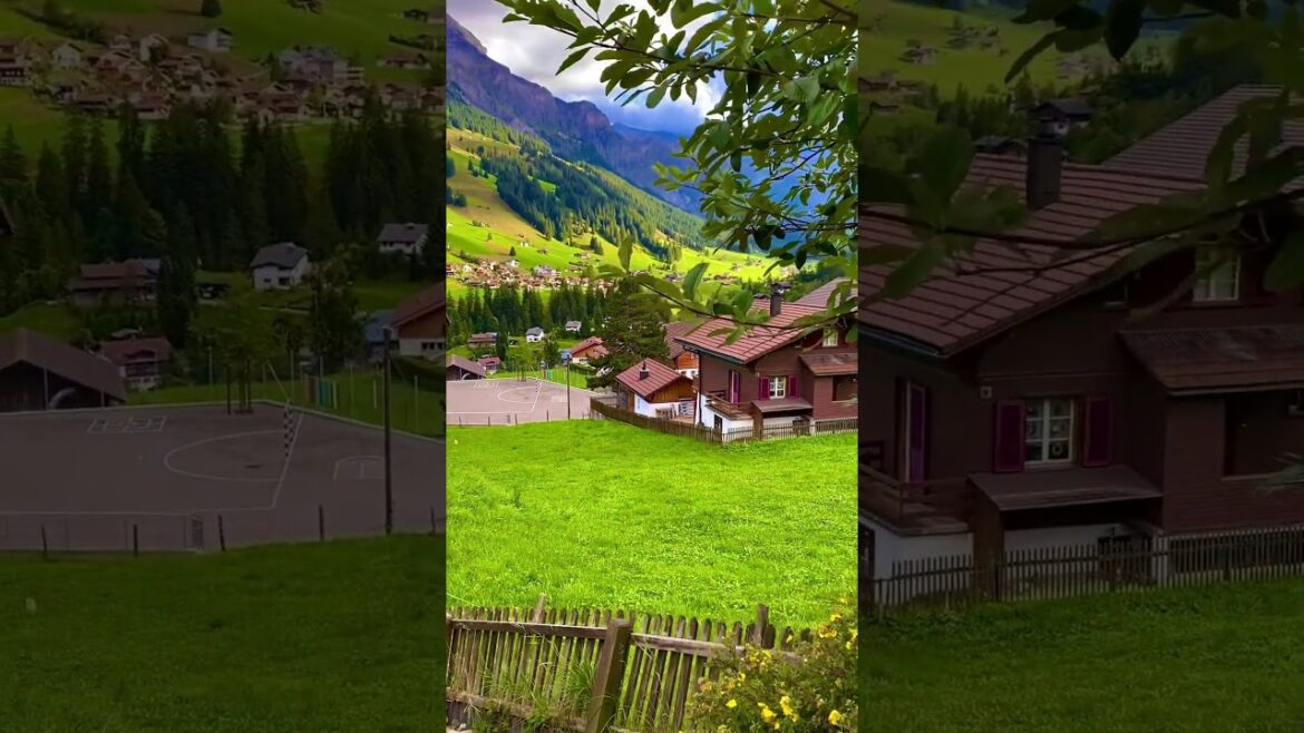 Grindelwald: A Swiss Wonderland of Alpine Splendor #shorts #nature #beautifulocean #travel #beach