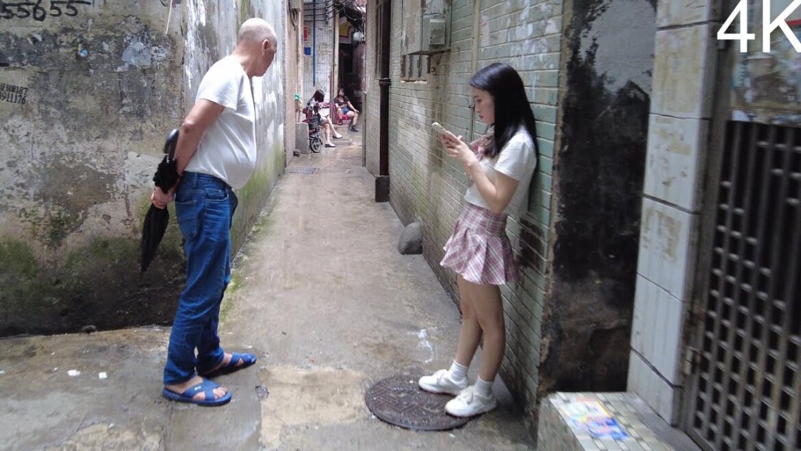 4K街拍廣州著名城中村天河棠下 棠東 街道變漂亮很多 小巷子依舊Village in the city, Guangzhou,China,street scenes