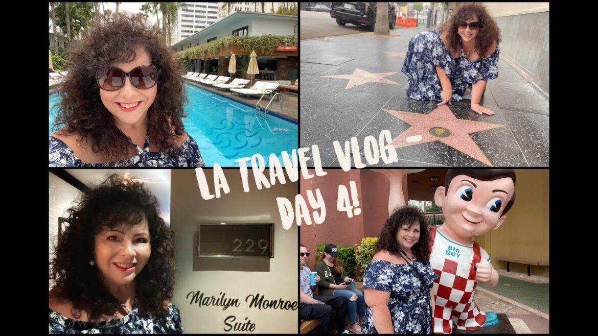 LA Travel Vlog  - Day 4 - LA Filming Locations, Roosevelt Hotel, Walk of Fame, Guitar Center & More!