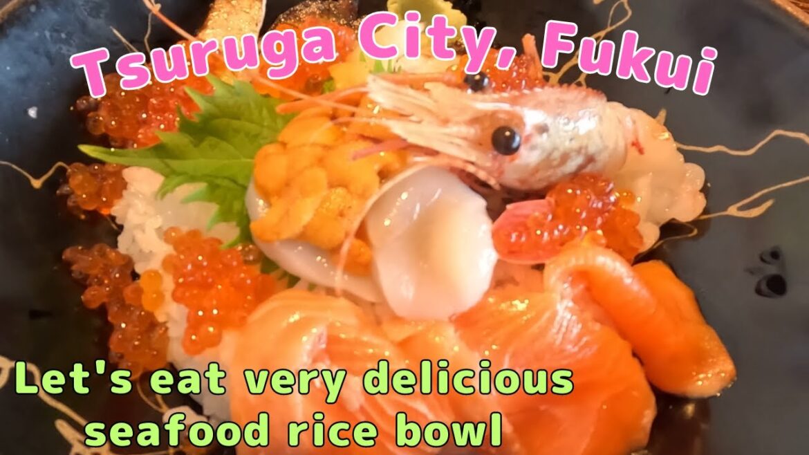 【Japan】【Fukui】Seafood rice bowl with shimmering cherry blossoms 【Japan】【Fukui】Seafood rice bowl with shimmering cherry blossoms