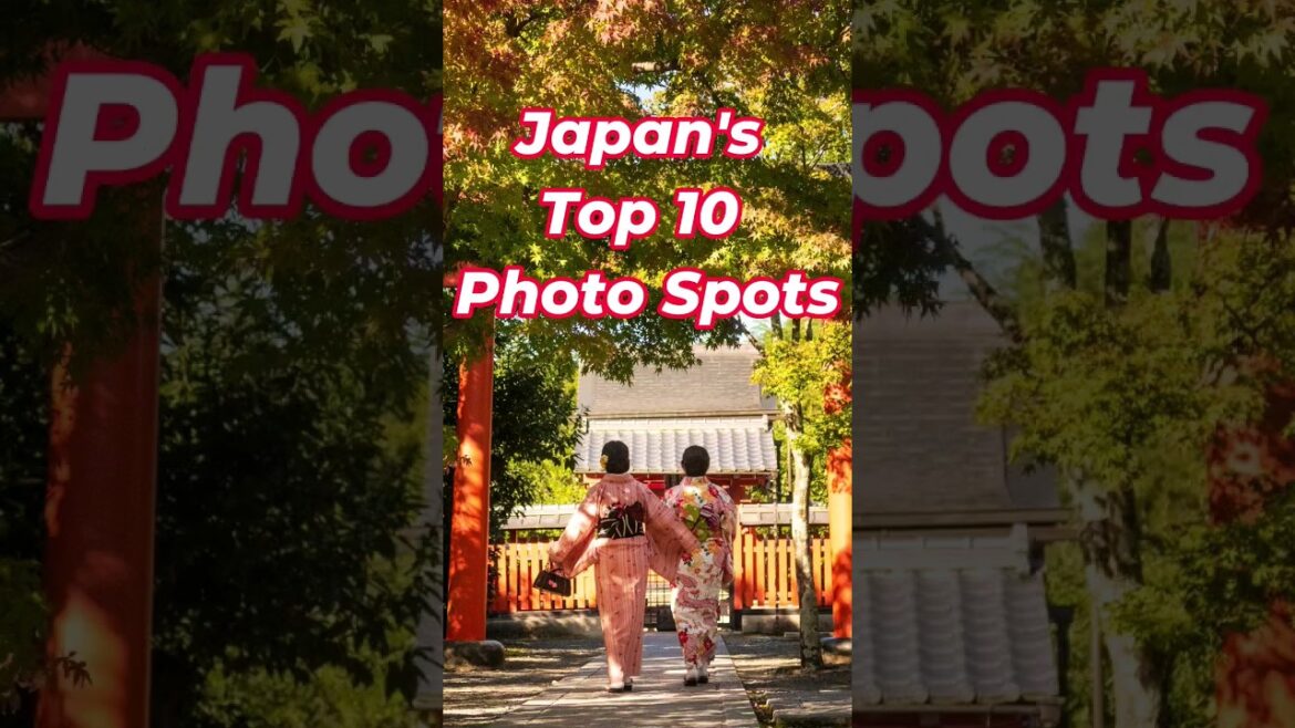 Japan's TOP 10 photo spots travel #shorts