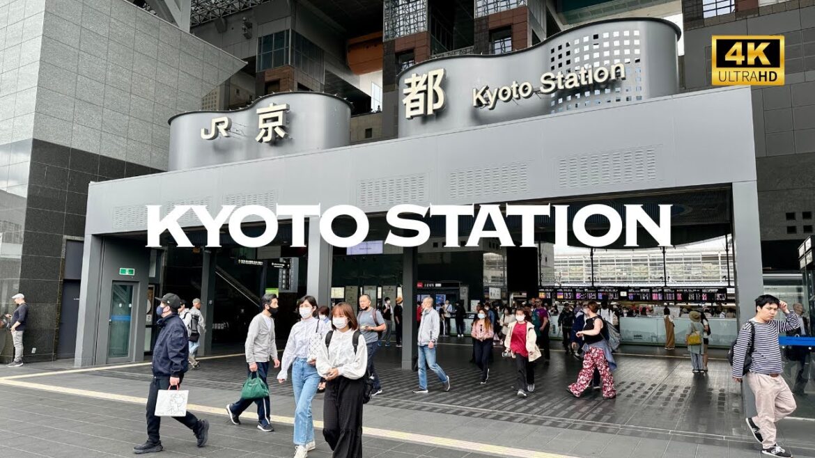 [4K] KYOTO Station🐧 Nonstop Walking Tour / 京都駅 散歩