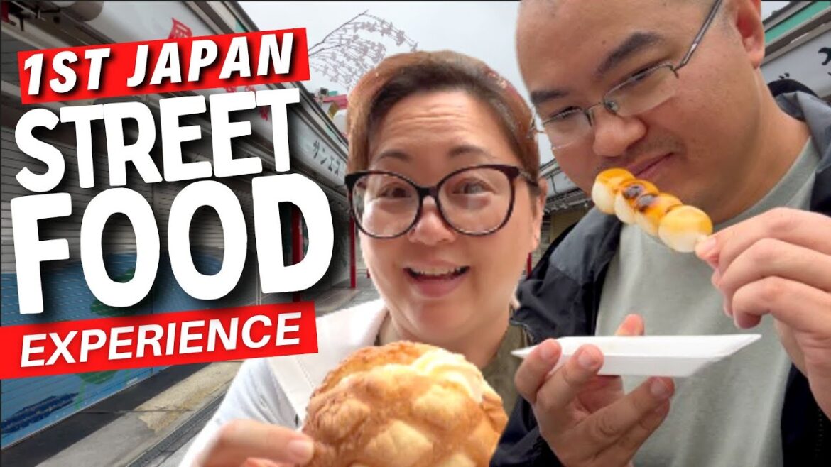 Our FIRST Japan Street Food Experience in Sensoji Temple Asakusa