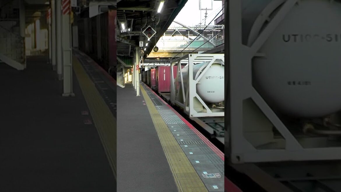 #Shorts JR千葉駅を通過する貨物列車 (EF210系電気機関車 牽引) #Shorts JR千葉駅を通過する貨物列車 (EF210系電気機関車 牽引)