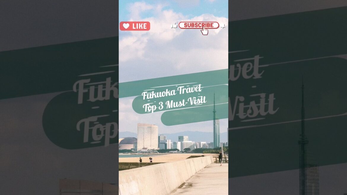 Fukuoka Travel Guide : Top 3 Must-Visit Places (Japan) #shorts