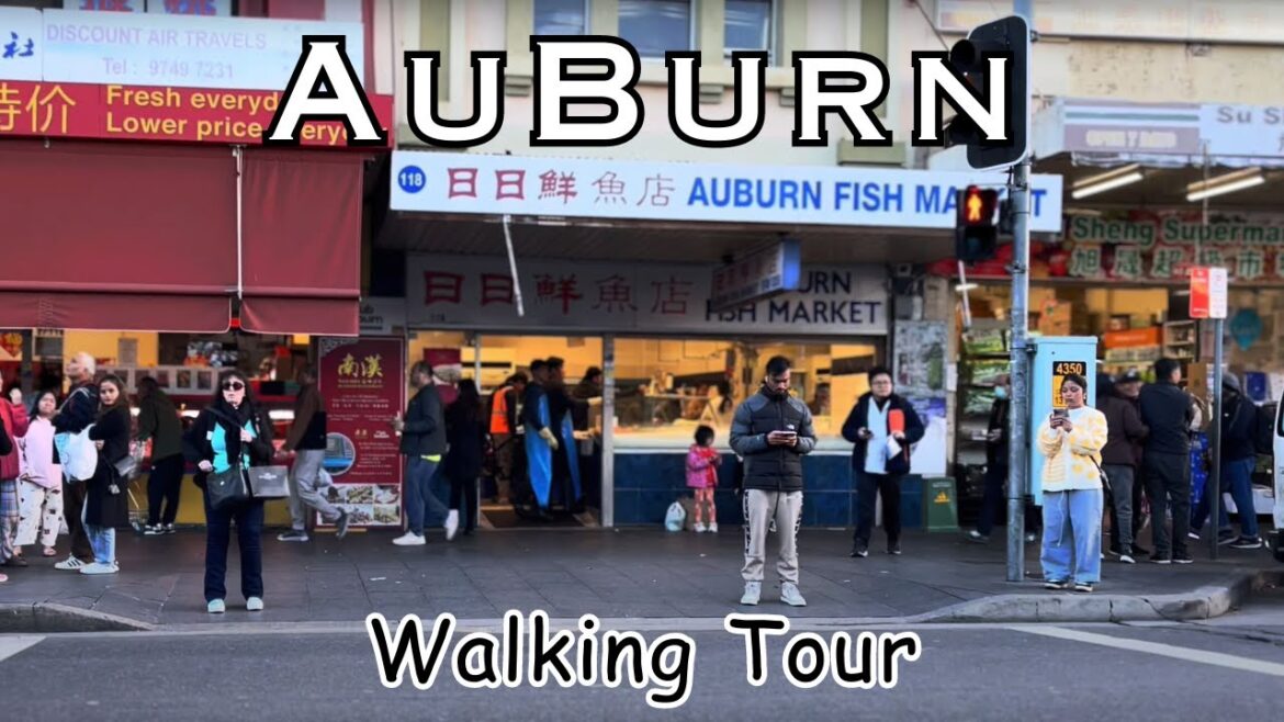 Australia Sydney 2023 Evening walk at Auburn - Natural Sounds - 4k HDR - ASMR