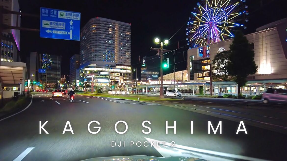【4K】鹿児島ドライブ 宇宿(産業道路)→天文館 鹿児島中央駅 KAGOSHIMA / DJI POCKET 2【#44】