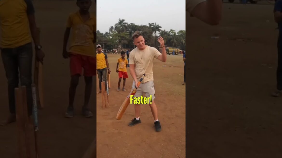 Foreigner Plays Cricket with Indian Locals ๐ฎ๐ณ #shorts Foreigner Plays Cricket with Indian Locals ๐ฎ๐ณ #shorts
