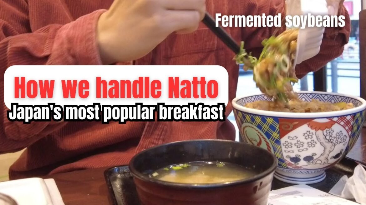 Natto, stinky stringy Japanese food | Breakfast Mukbang
