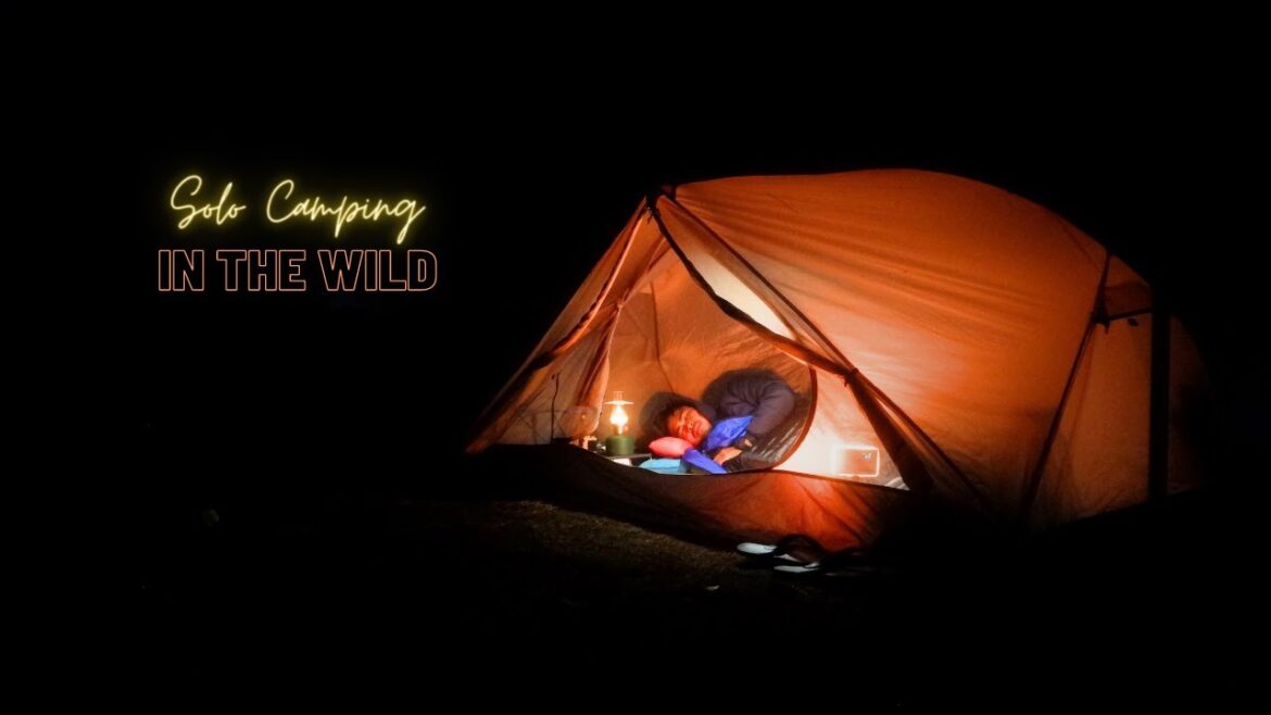 SOLO OVERNIGHT CAMPING IN THICK FOG • MAKE A BONFIRE ON A COLD NIGHT • ASMR SOLO OVERNIGHT CAMPING IN THICK FOG • MAKE A BONFIRE ON A COLD NIGHT • ASMR