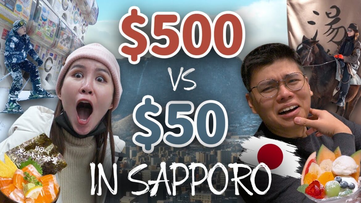 $50/Day VS $500/Day Budget In Sapporo, Japan | TSL Travels $50/Day VS $500/Day Budget In Sapporo, Japan | TSL Travels