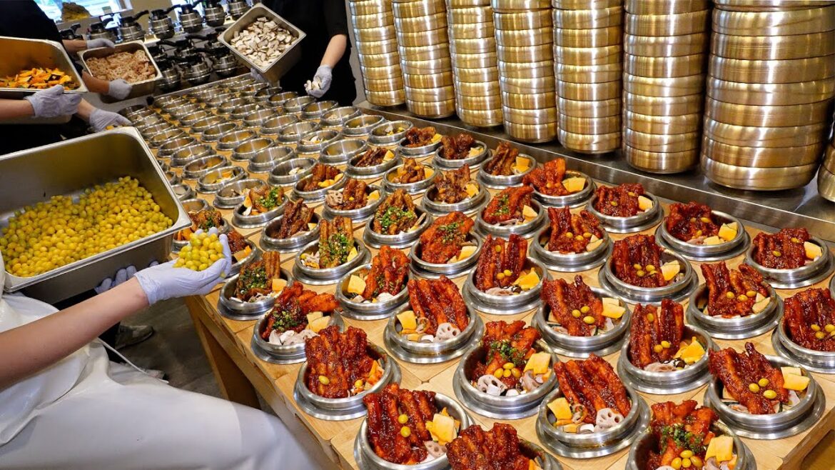 오픈 한시간만에 300평 주차장까지 꽉차는 솥밥? 칠암장어 한상차림으로 대박나 손님들 꽉차는 밥집 ┃Grilled eel / Korean street food