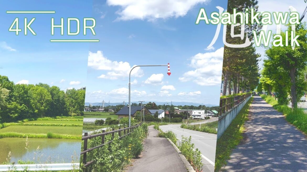 Walk around the area rich in natural beauty near hospital in Asahikawa, Hokkaido, Japan | 4K HDR Walk around the area rich in natural beauty near hospital in Asahikawa, Hokkaido, Japan | 4K HDR