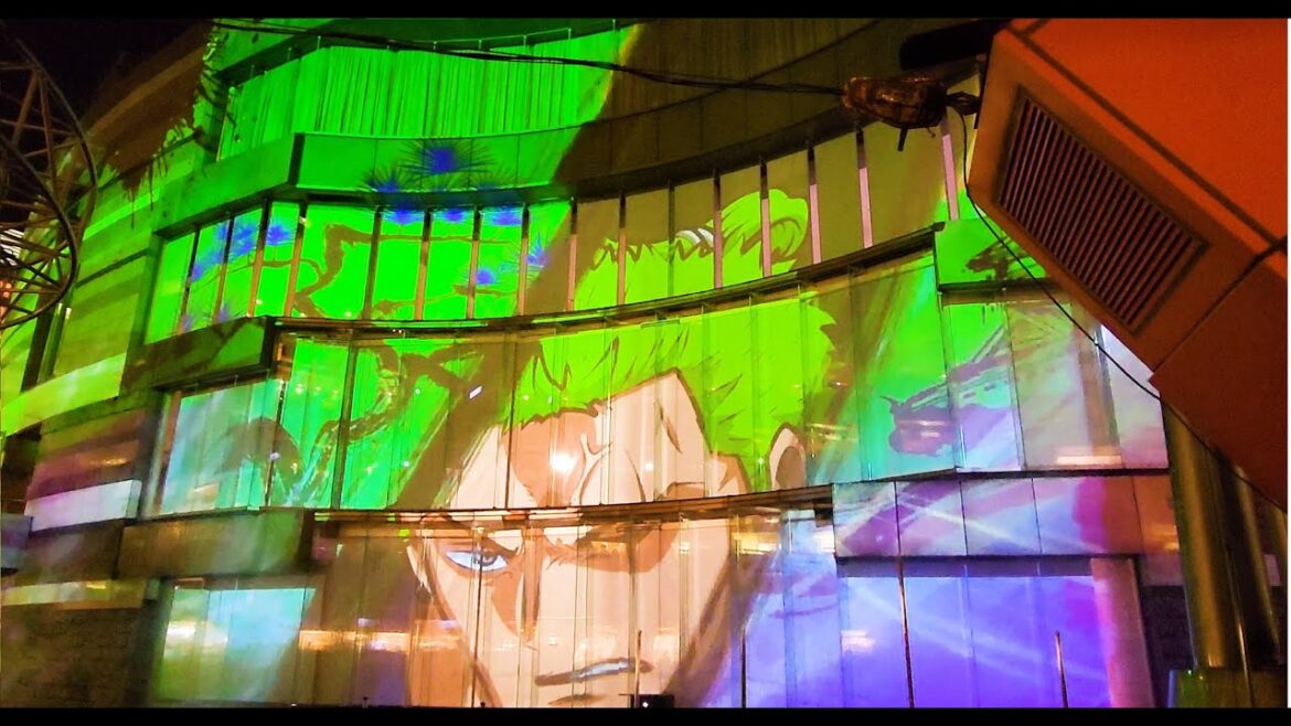 🌠 [4k] 후쿠오카 캐널시티 원피스 분수쇼 ☠️  Fukuoka Canal City One Piece Fountain Show 福岡キャナルシティワンピース噴水ショー