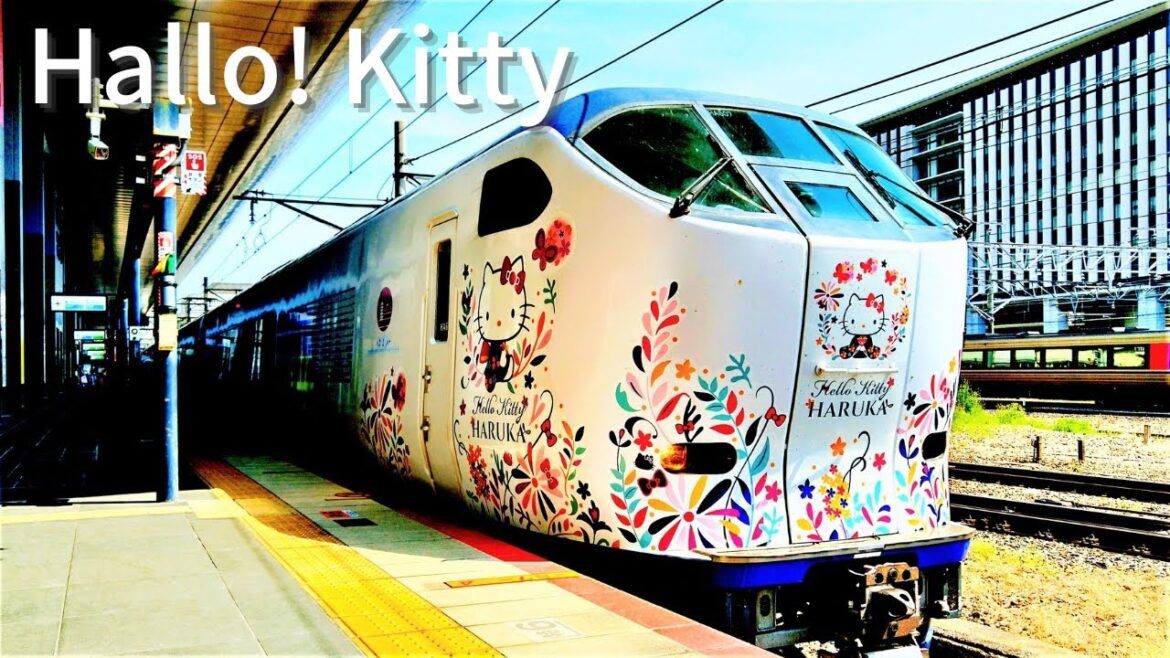 【asmr guide】Ride Kansai Airport Train  to Osaka & Kyoto Japan Hello Kitty! HARUKA 【asmr guide】Ride Kansai Airport Train  to Osaka & Kyoto Japan Hello Kitty! HARUKA