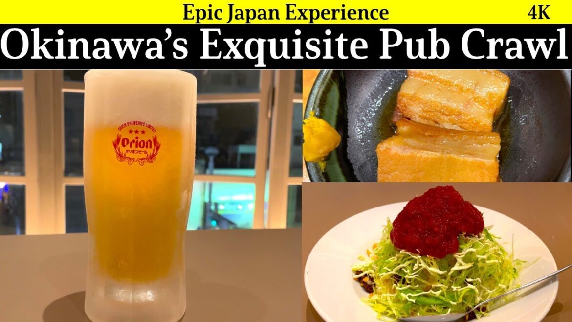 4K Japan travel: Okinawa's Equisite Pub Crawl Tour!