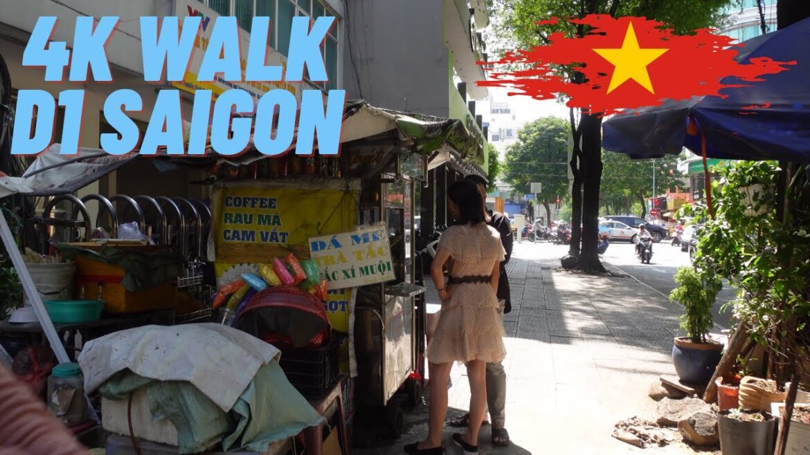 Afternoon Walk Saigon (HCMC) 4K District 1 Vietnam   🇻🇳