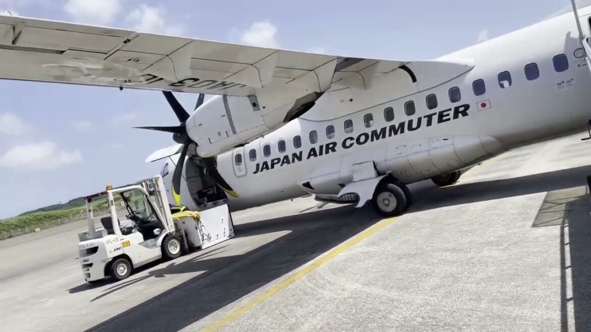 Get off the plane at Kagoshima Airport 2023.07.08