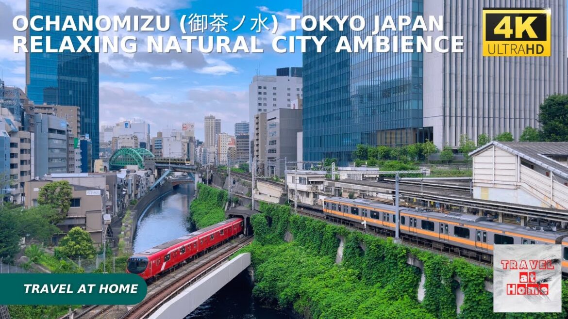 4k hdr japan travel | Walk in Ochanomizu (御茶ノ水) Tokyo japan |  Relaxing Natural City ambience