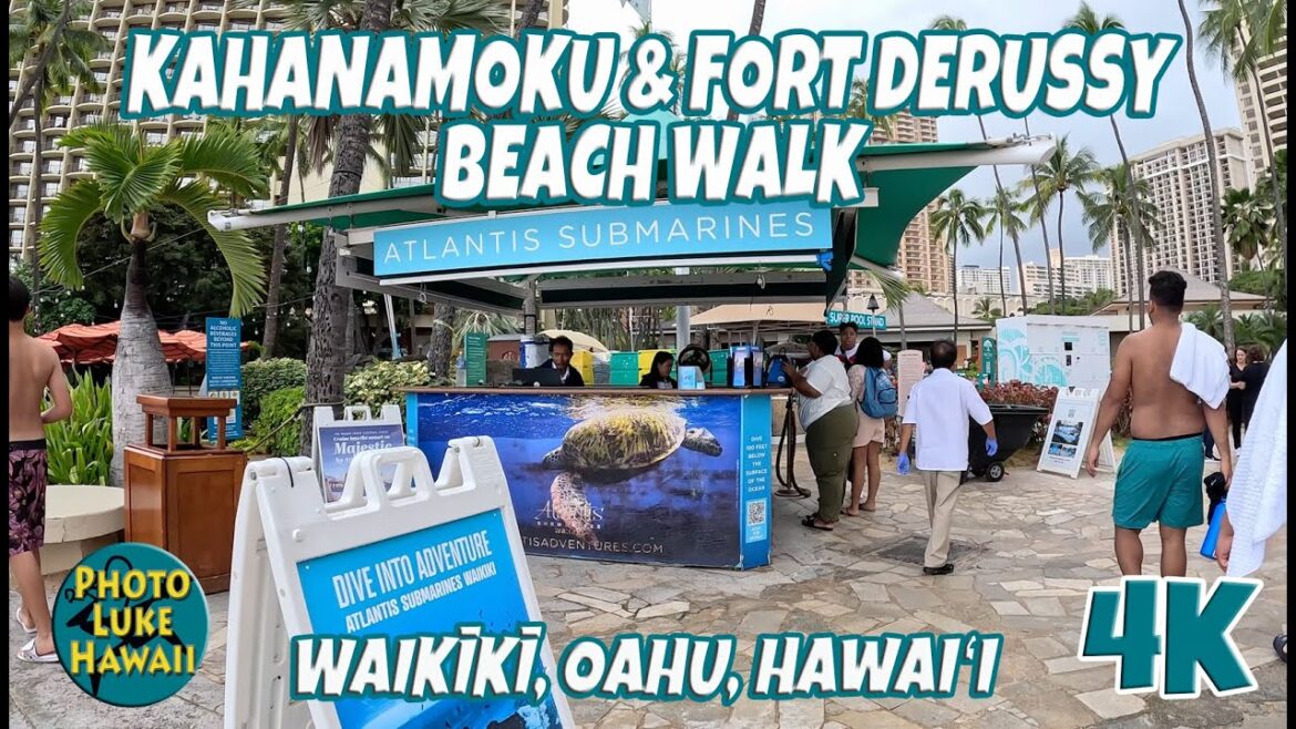 Kahanamoku & Fort DeRussy Beach Walk February 20, 2023 Oahu Hawaii ワイキキ ハワイ