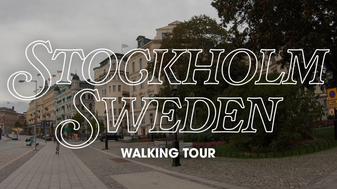 Walking Tour Stockholm Sweden - Fall 2022 - 4K Video