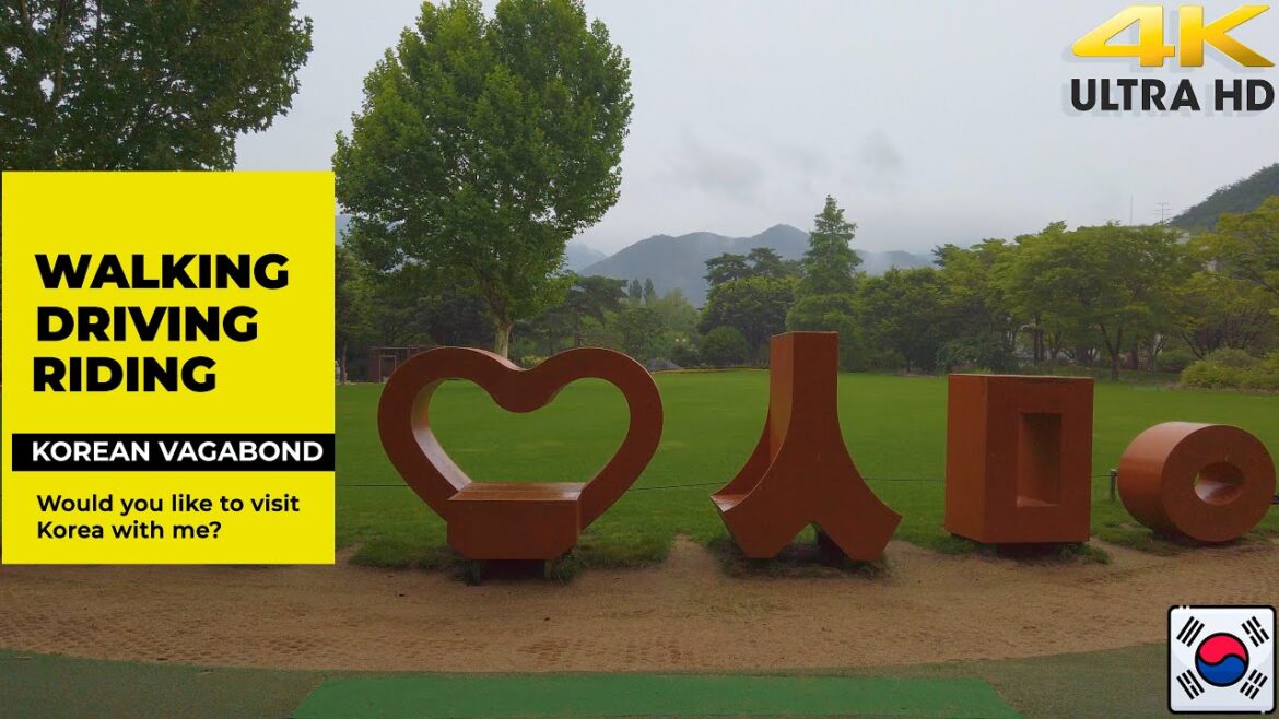 Tour the Daegu Arboretum | Rain Sounds in Korea | Greenery Vibe | 4K HDR | Tour & Travel