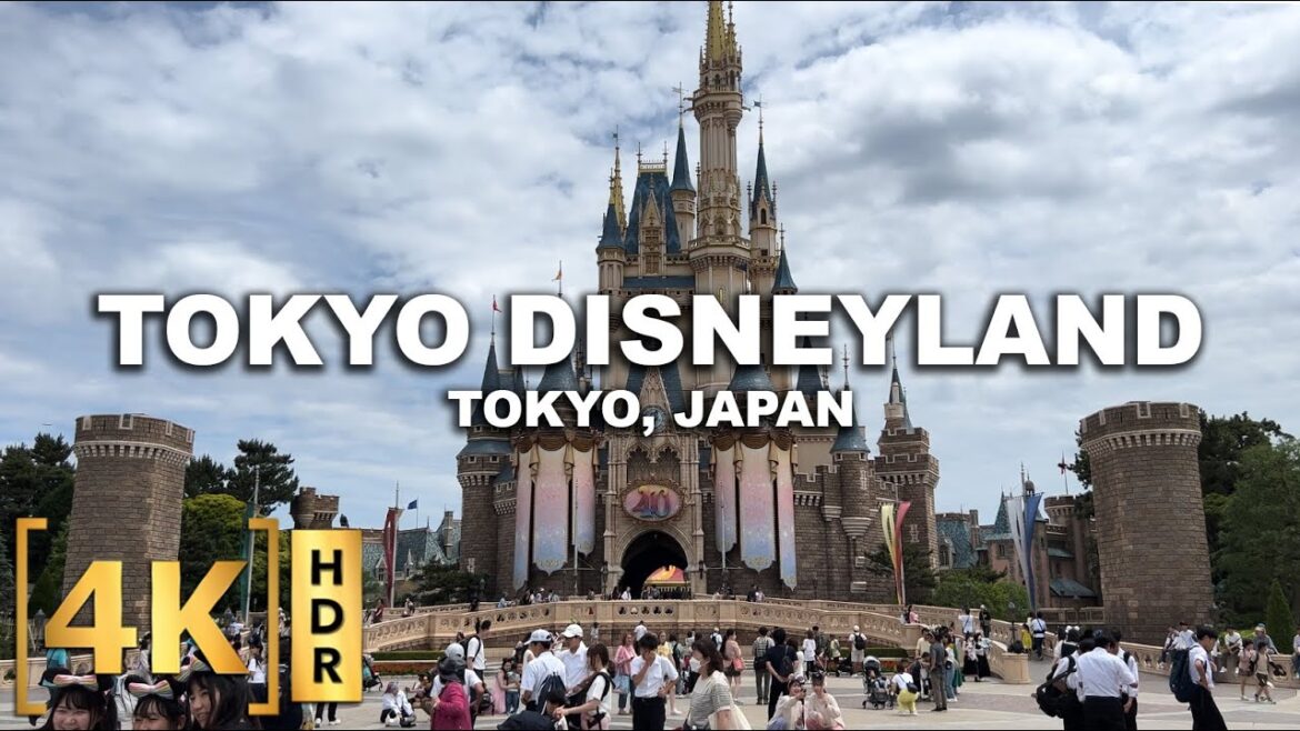 Full Walking Tour at Tokyo Disneyland | 4K HDR | Virtual Ride Tour | Japan
