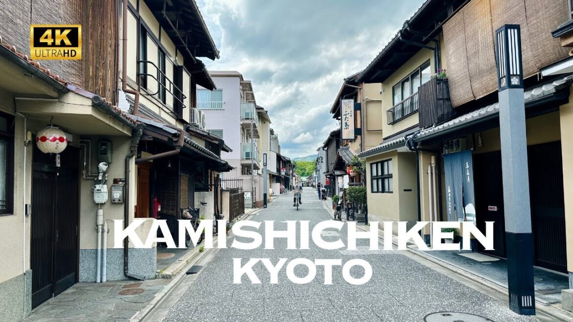 [4K] Kamishichiken in KYOTO🐧 Nonstop Walking Tour / 上七軒 京都 散歩
