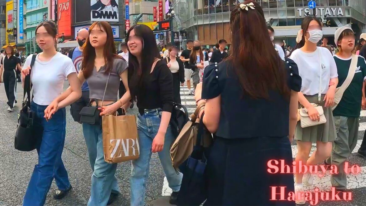 Shibuya to Harajuku Tokyo in Japan walk tour. 【4K】7. 2023-9 Shibuya to Harajuku Tokyo in Japan walk tour. 【4K】7. 2023-9