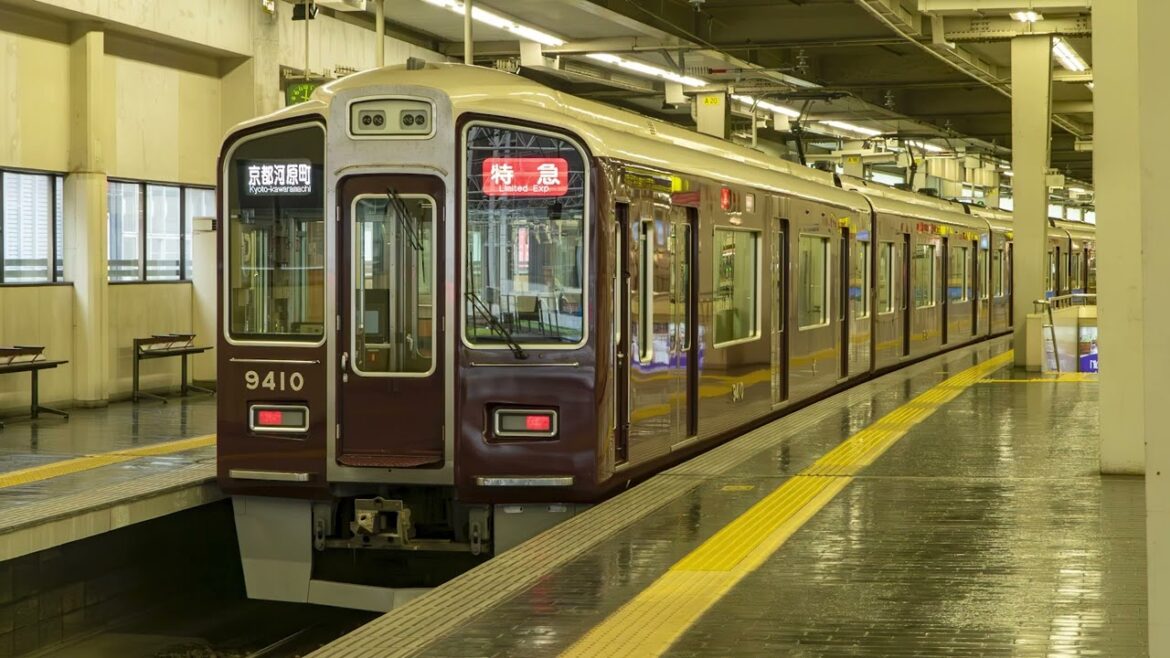 [Sound]Hankyu Type 9300 Kyoto-Kawaramachi to Osaka-Umeda