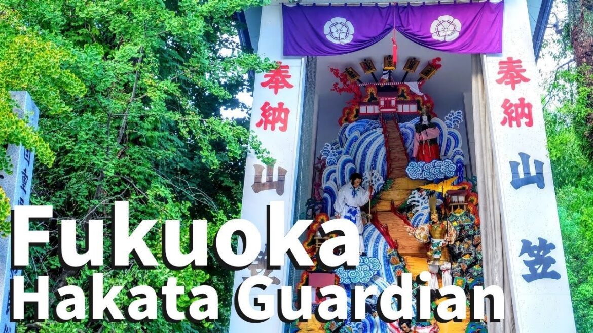 【Fukuoka/Hakata 】Walking at Kushida Shrine （Yamakasa, Gion, Torii  etc）