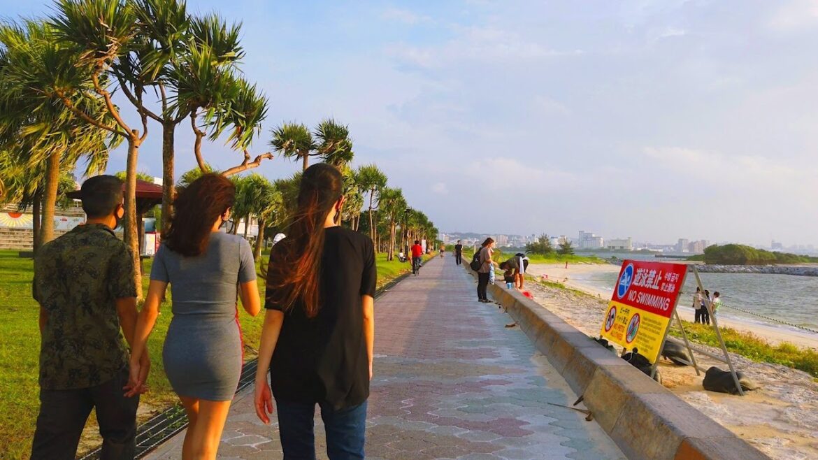 Okinawa, Japan – Chatan Araha-beach Walk 2021.8.8 Okinawa, Japan - Chatan Araha-beach Walk 2021.8.8