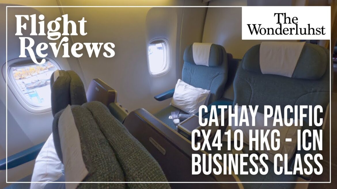 βοΈππ°π°π· Flying Cathay Pacific Business Class CX410 HKG-ICN Boeing 777-300 #flightreview βοΈππ°π°π· Flying Cathay Pacific Business Class CX410 HKG-ICN Boeing 777-300 #flightreview