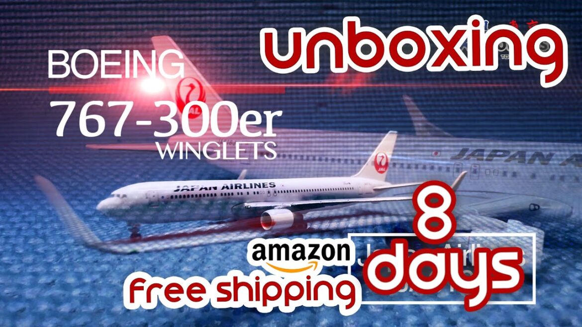 Japan Airlines Boeing 767-300er Winglets Unboxing | Diecast Airplane | 8 days Amazon Free Shipping
