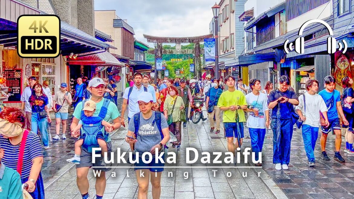 Fukuoka Dazaifu Walking Tour - Tokyo Japan [4K/HDR/Binaural]